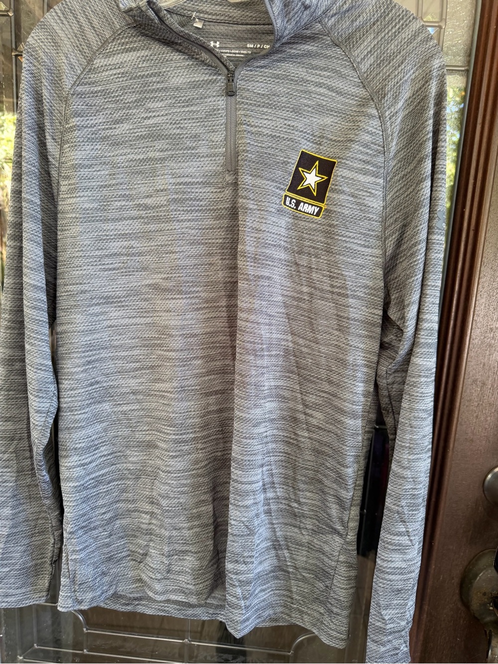 Under Armour Men’s Gray Quarter-Zip US Army Performance Pullover